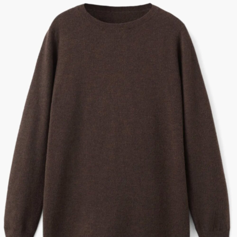 Mango Fine Knit Long Sleeve Sweater Dress